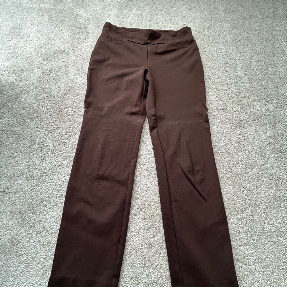 Charter Club Chocolate Brown Straight Leg Pants